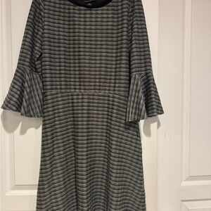 Women’s Dress - pretty Grey and Black stripes Size L
